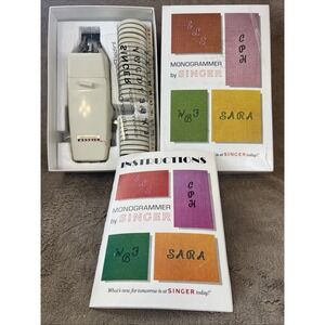 Vtg '69 Singer Monogrammer 171256 Complete Slant-Needle Zig-Zag 750 Series